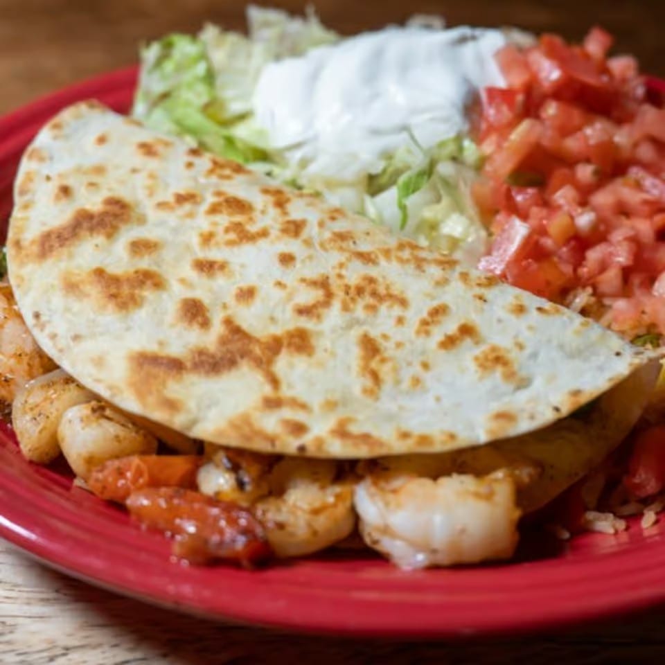 Quesadilla Rellena Shrimp.