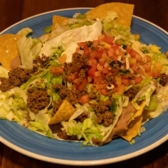 Nachos with Ground Beef.