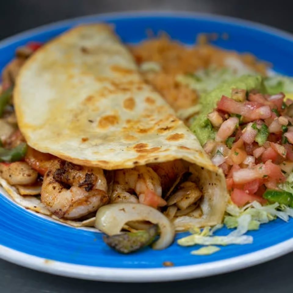 Seafood Quesadilla.